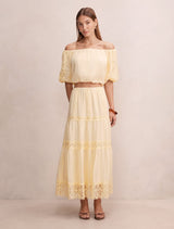Naomi Elastic Maxi Skirt Forever New