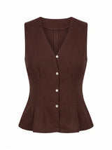 Portia Pleated Linen Top Forever New