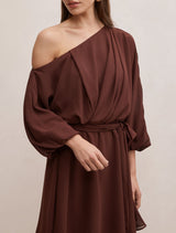 Samantha Tipped Draped Mini Dress Forever New