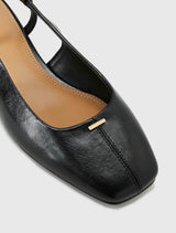 Grace Centre Seam Detail Slingback Flat Forever New