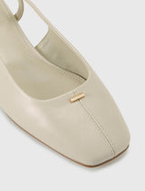Grace Centre Seam Detail Slingback Flat