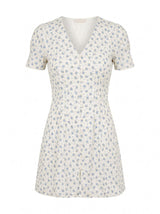 Saffia Pintuck Linen Mini Dress