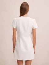 Elinda Button Up Linen Mini Dress