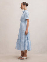 Athena Short Sleeve Midi Dress Forever New