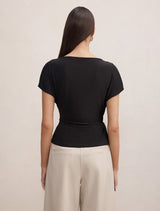 Celine Tie Detail Top Forever New