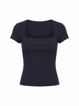 Esther Scoop Neck Trim T-Shirt Forever New