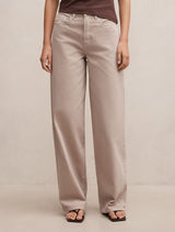 Gia High-Rise Wide Leg Jeans Mushroom Forever New