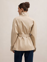 Nina Belted Funnel Neck Jacket Forever New
