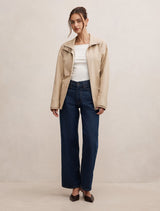 Nina Belted Funnel Neck Jacket Forever New