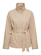 Nina Belted Funnel Neck Jacket Forever New