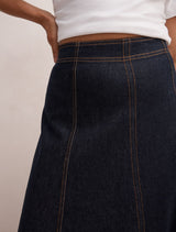 Georgia Denim Maxi Skirt Forever New
