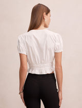 Delta Lace Pintuck Blouse Forever New
