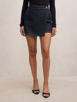 Jessie Denim Skort Rinse Wash Forever New