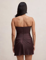 Isra Drape Strapless Mini Dress Forever New