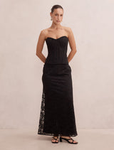 Myla Petite Corset Lace Maxi Dress