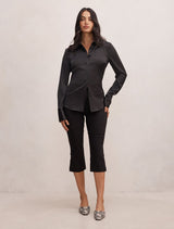 Alexis Flared Hem Capri Pants Forever New