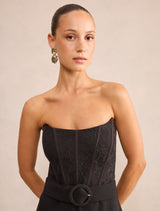 Ivy Petite Strapless Lace Jumpsuit Forever New