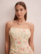 Maeve Corset Mesh Maxi Dress Forever New