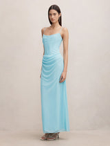 Maeve Corset Mesh Maxi Dress Forever New