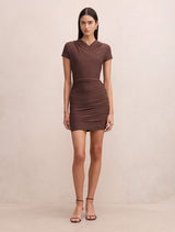 Juliette Cross Over Mini Dress Forever New