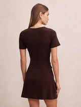 Jenny Tucked Mini Dress Forever New