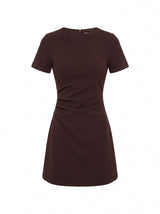 Jenny Tucked Mini Dress Forever New