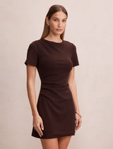 Jenny Tucked Mini Dress Forever New