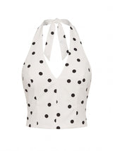 Magnolia Polka Dot Halter Top Forever New