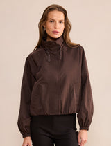 Rylie Windbreaker Jacket Chocolate Forever New