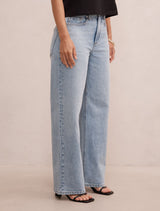 Nicki Petite Mid-Rise Straight Jeans Forever New