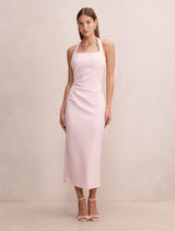 Georgie Halter Ruched Bodycon Dress Cherry Blossom Forever New