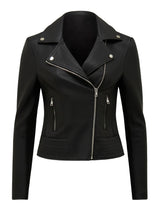 Skye PU Biker Jacket Black Forever New