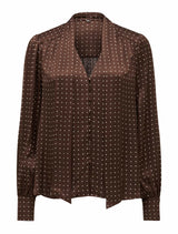 Ree Satin Neck Tie Blouse Forever New