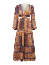 Viola Cross Over Maxi Dress Santiago Patchwork Forever New