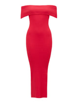 Naomi Bardot Column Knit Dress Forever New
