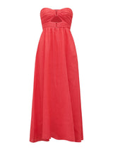 Aaliyah Strapless Ruched Midi Dress Forever New