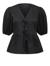 Arabelle Cotton Tie Front Blouse Forever New