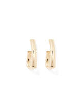 Signature Annalise Angular Hoop Earrings 0 Gold Forever New
