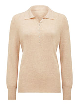 Olive Button Through Polo Jumper Forever New