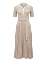 Melody Short Sleeve Polo Collar Knit Dress Forever New