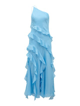 Belle One Shoulder Ruffle Dress Forever New