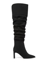 Rhiannon Ruched Over The Knee Boot Black Forever New