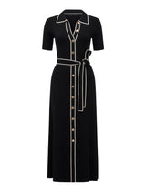 Cindy Tipped Short Sleeve A-Line Dress Forever New