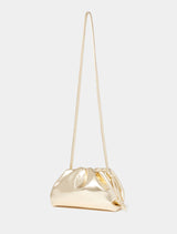 Ellie Metallic Ruched Clutch - Signature Forever New