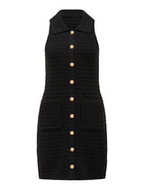 Beck Textured Knit Mini Dress Forever New
