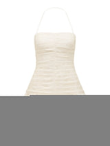 Kaia Ruched Bubble Hem Mini Dress Forever New