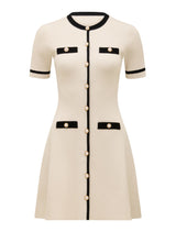 Kerry Contrast Knit Mini Dress Forever New
