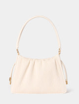 Palmer Medium Pleat Bag 0 Ivory Forever New