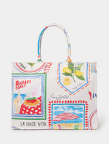 Amalfi Printed Tote Bag Forever New