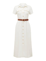 Lana Short Sleeve Midi Dress Forever New